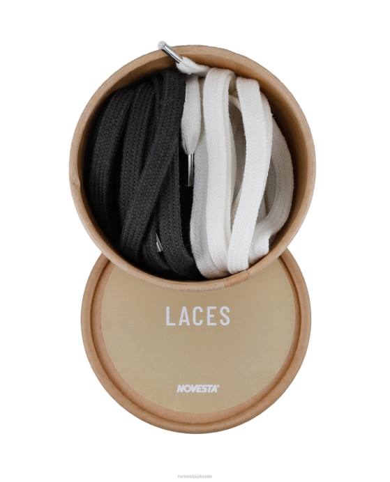 NovestaCotton Shoelaces 10 White/60 Black BNPJ314 Accessories
