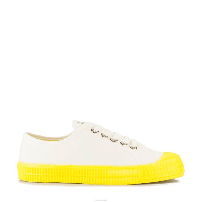 NovestaS.M.10 White/823 Yellow BNPJ207 Vegan Shoes