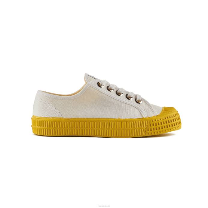NovestaS.M.Kid 10 White/823 Yellow BNPJ269 Vegan Shoes