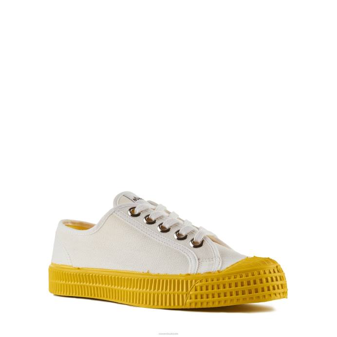 NovestaS.M.Kid 10 White/823 Yellow BNPJ269 Vegan Shoes