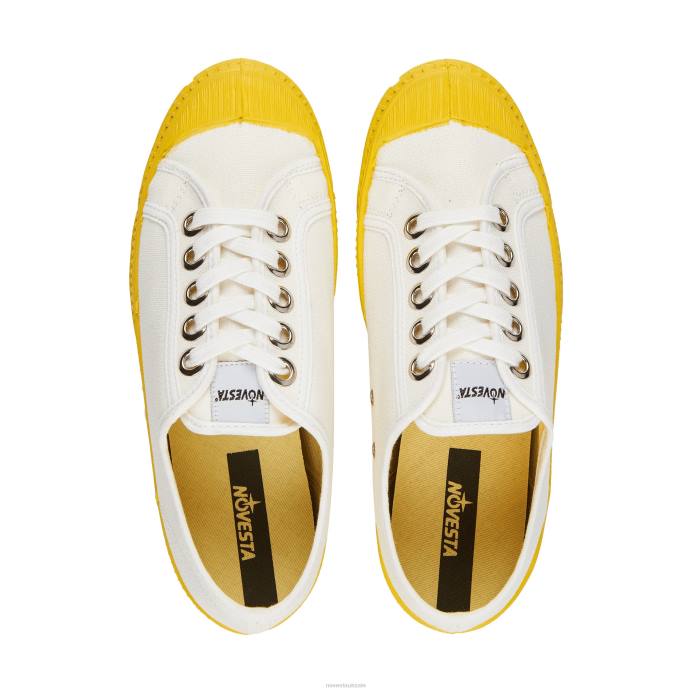 NovestaS.M.Kid 10 White/823 Yellow BNPJ269 Vegan Shoes