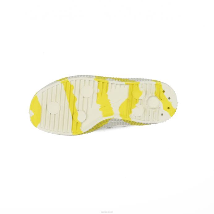 NovestaS.M.Kid Vel.Duo 10 Wht/823 Ylw BNPJ232 Vegan Shoes