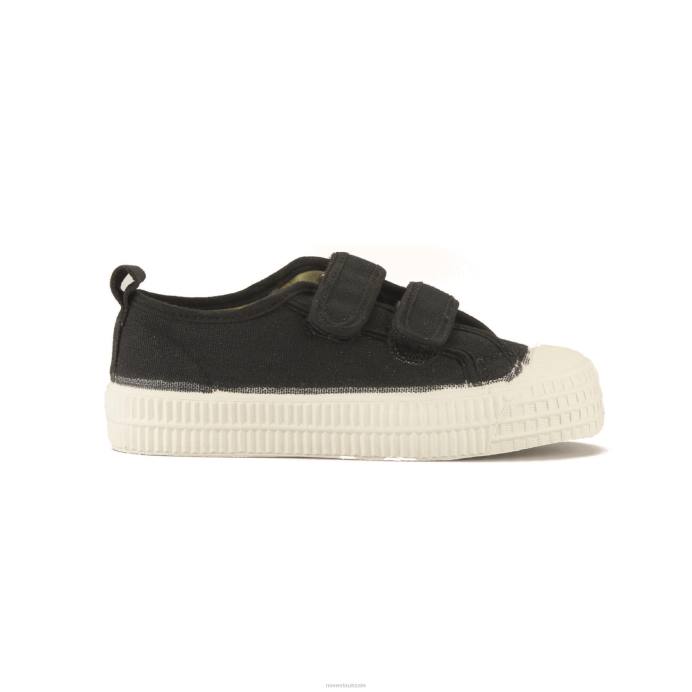 NovestaS.M.Kid Velcro 60 Black BNPJ266 Vegan Shoes