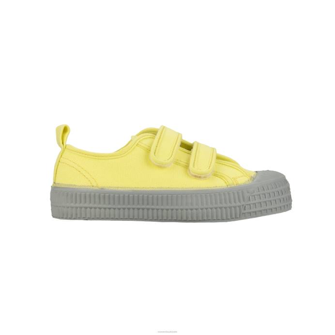 NovestaS.M.Kid Velcro 85 Ctr/212 Gry BNPJ292 Vegan Shoes